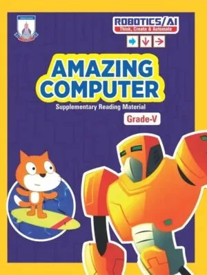 Book Cover of 'Amazing computer' Grade 5 for Allied School students