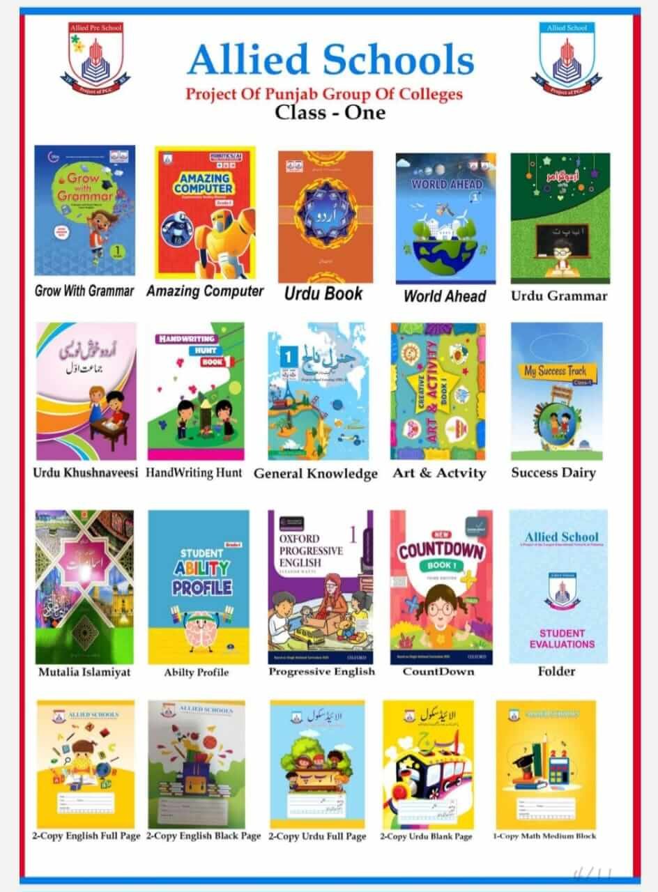 Book set cover of class 1