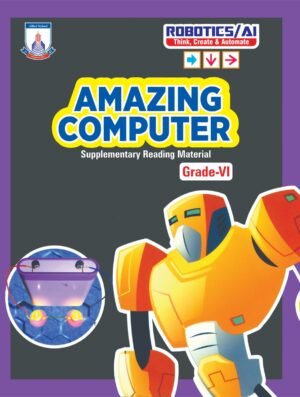 Amazing Computer Book cover for class 6