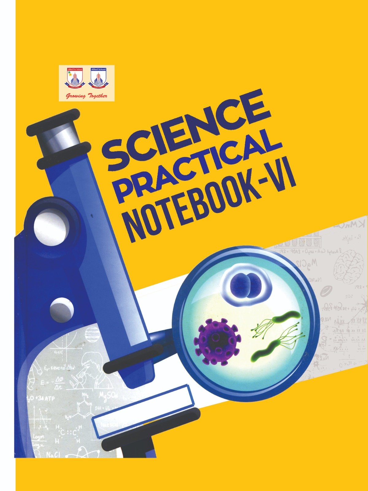 Science Practical Book cover for class 6