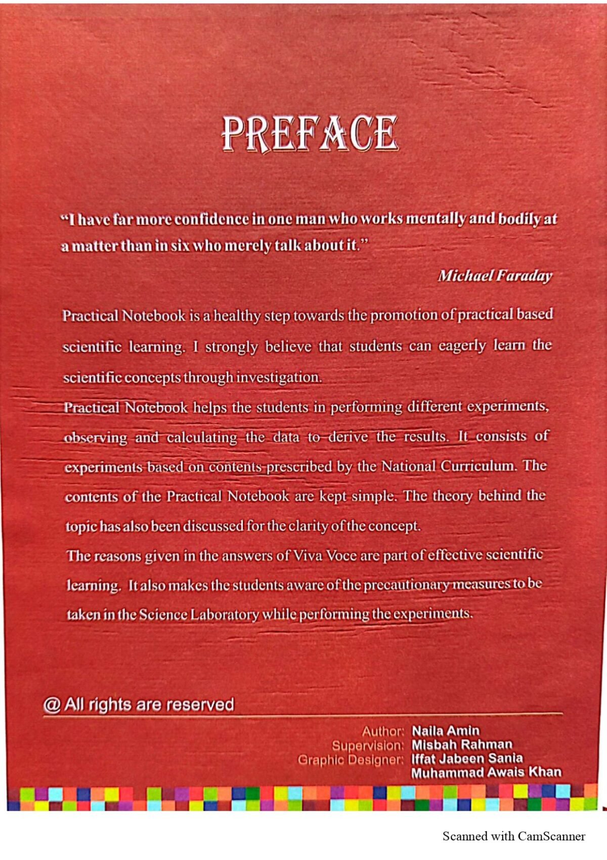 Practical Notebook Science VIII