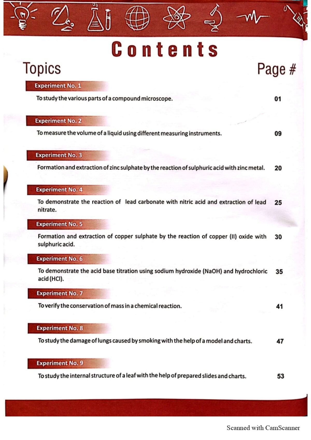 Practical Notebook Science VIII