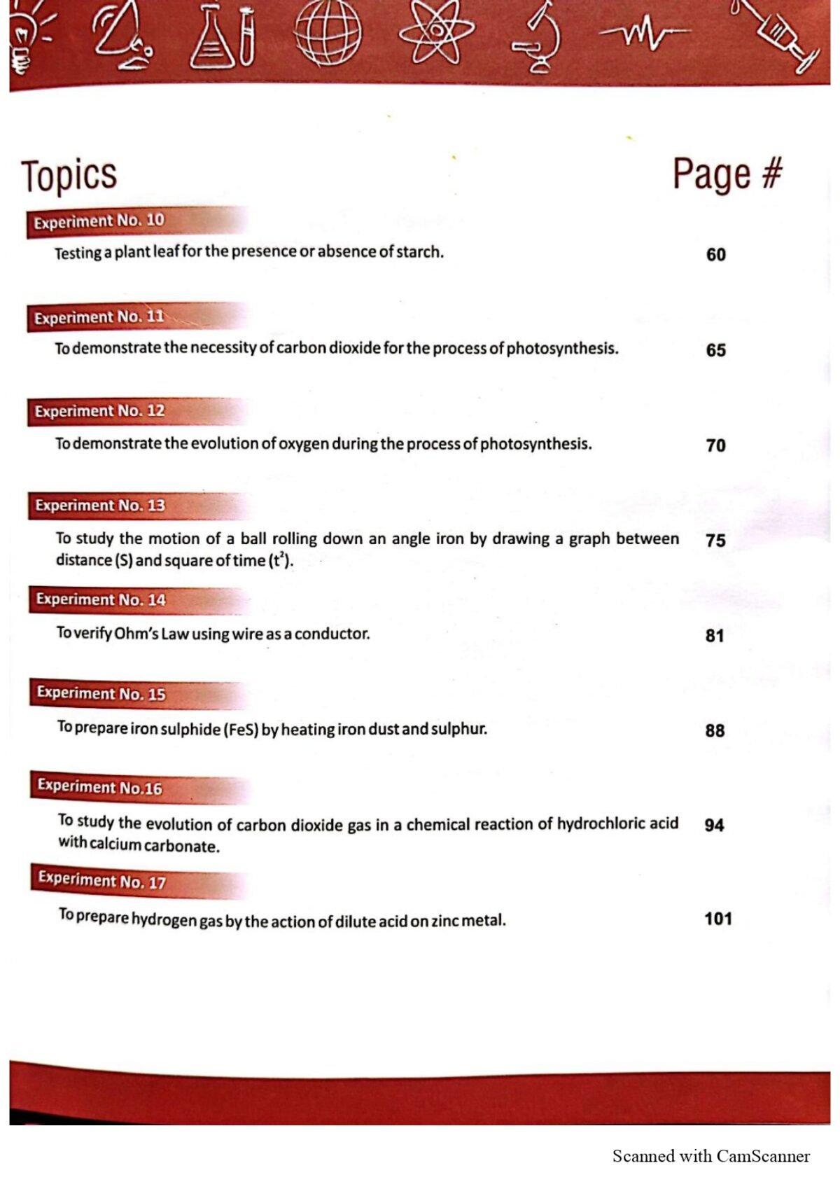 Practical Notebook Science VIII