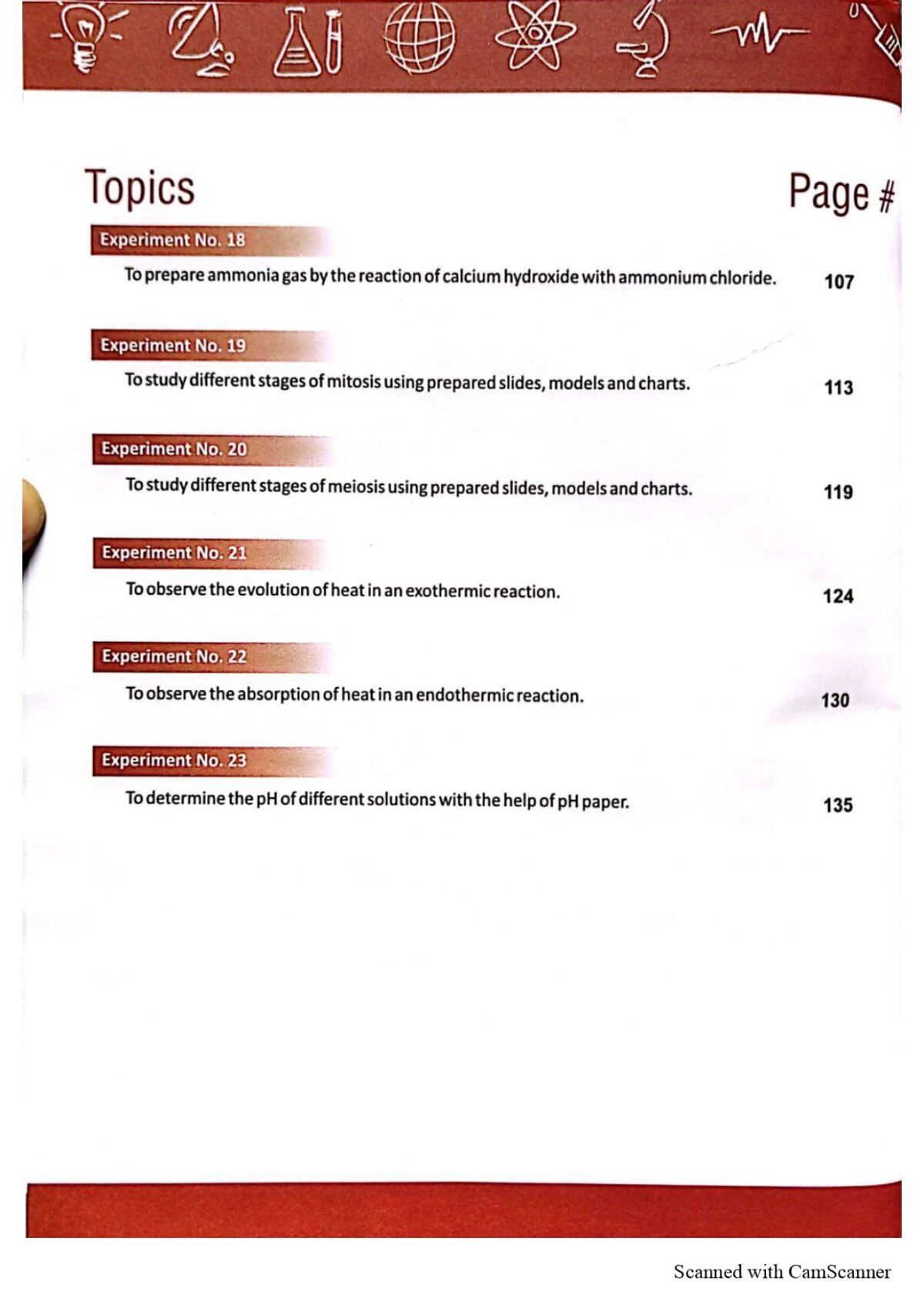 Practical Notebook Science VIII